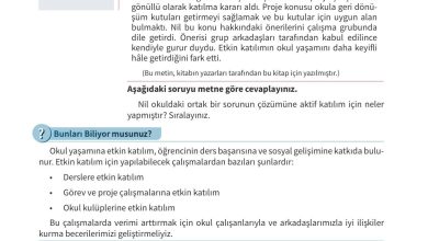 5. Sınıf Meb Yayınları 2. Kitap Ahlak Ve Vatandaşlık Eğitimi Ders Kitabı Sayfa 158 Cevapları