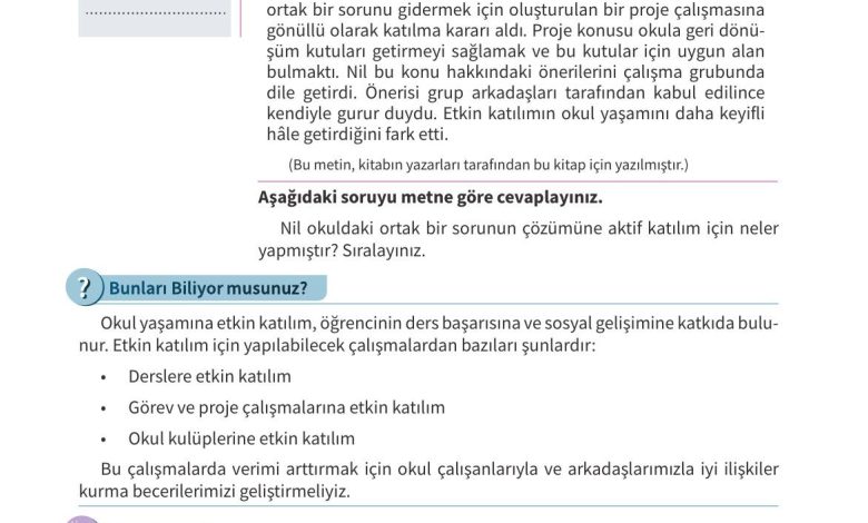 5. Sınıf Meb Yayınları 2. Kitap Ahlak Ve Vatandaşlık Eğitimi Ders Kitabı Sayfa 158 Cevapları