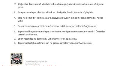 5. Sınıf Meb Yayınları 2. Kitap Ahlak Ve Vatandaşlık Eğitimi Ders Kitabı Sayfa 152 Cevapları