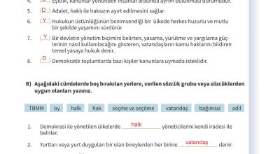 5. Sınıf Meb Yayınları 2. Kitap Ahlak Ve Vatandaşlık Eğitimi Ders Kitabı Sayfa 150 Cevapları