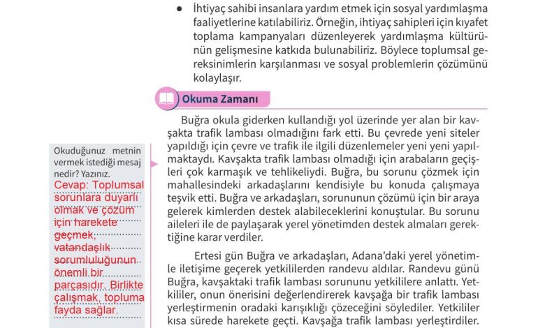 5. Sınıf Meb Yayınları 2. Kitap Ahlak Ve Vatandaşlık Eğitimi Ders Kitabı Sayfa 148 Cevapları