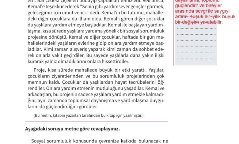 5. Sınıf Meb Yayınları 2. Kitap Ahlak Ve Vatandaşlık Eğitimi Ders Kitabı Sayfa 145 Cevapları