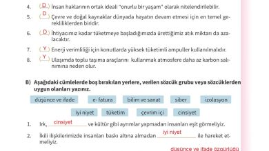 5. Sınıf Meb Yayınları 2. Kitap Ahlak Ve Vatandaşlık Eğitimi Ders Kitabı Sayfa 122 Cevapları