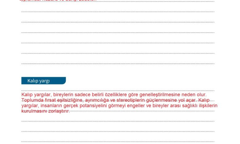 6. Sınıf Meb Yayınları 2. Kitap Ahlak Ve Vatandaşlık Eğitimi Ders Kitabı Sayfa 62 Cevapları