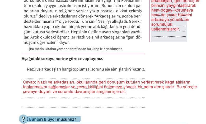 6. Sınıf Meb Yayınları 2. Kitap Ahlak Ve Vatandaşlık Eğitimi Ders Kitabı Sayfa 57 Cevapları