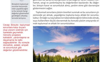 6. Sınıf Meb Yayınları 2. Kitap Ahlak Ve Vatandaşlık Eğitimi Ders Kitabı Sayfa 56 Cevapları