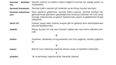 10. Sınıf Meb Yayınları Sürdürülebilir Tarım Ve Gıda Güvenliği Ders Kitabı Sayfa 134 Cevapları