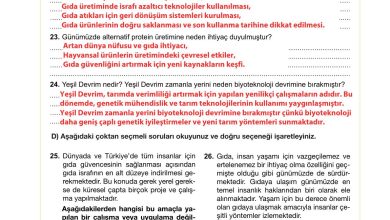 10. Sınıf Meb Yayınları Sürdürülebilir Tarım Ve Gıda Güvenliği Ders Kitabı Sayfa 129 Cevapları