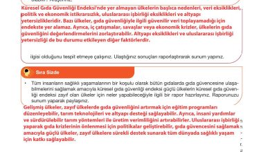 10. Sınıf Meb Yayınları Sürdürülebilir Tarım Ve Gıda Güvenliği Ders Kitabı Sayfa 120 Cevapları