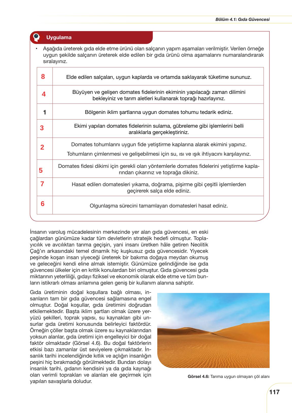 10. Sınıf Meb Yayınları Sürdürülebilir Tarım Ve Gıda Güvenliği Ders Kitabı Sayfa 117 Cevapları