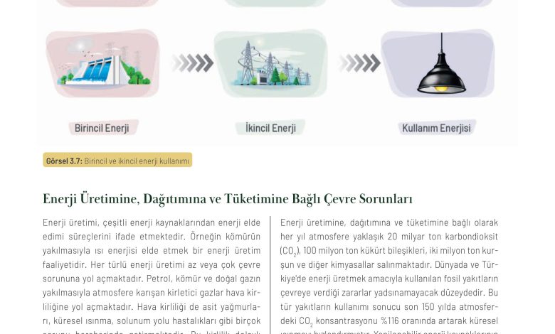 11. Sınıf Meb Yayınları İklim Çevre Ve Yenilikçi Çözümler Ders Kitabı Sayfa 78 Cevapları