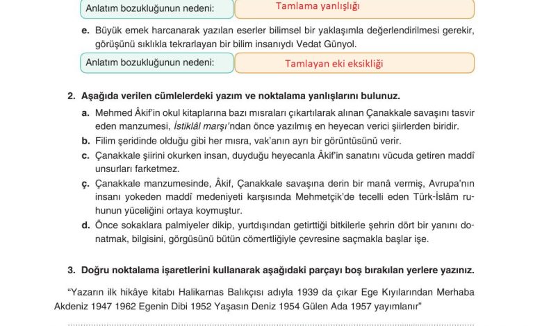 11. Sınıf Gizem Yayınları Türk Dili Ve Edebiyatı Ders Kitabı Sayfa 277 Cevapları