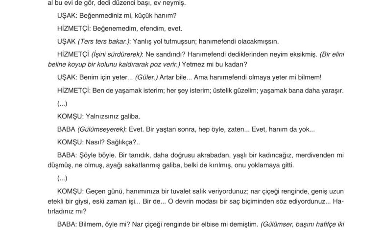 11. Sınıf Gizem Yayınları Türk Dili Ve Edebiyatı Ders Kitabı Sayfa 234 Cevapları