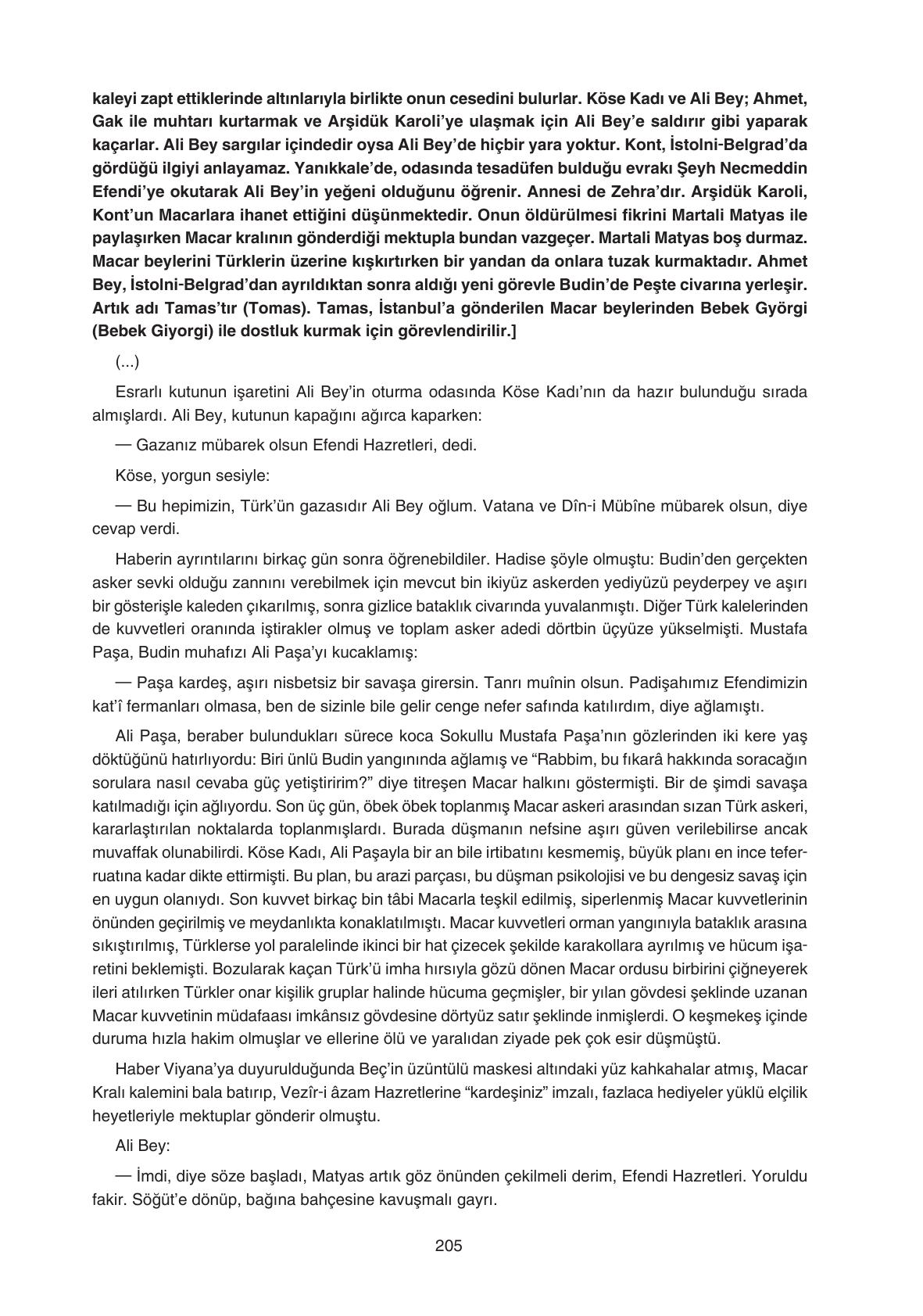 11. Sınıf Gizem Yayınları Türk Dili Ve Edebiyatı Ders Kitabı Sayfa 205 Cevapları