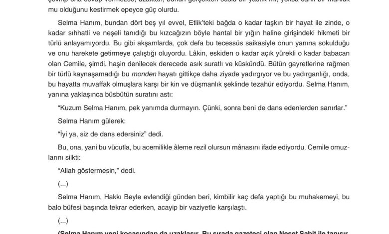 11. Sınıf Gizem Yayınları Türk Dili Ve Edebiyatı Ders Kitabı Sayfa 194 Cevapları