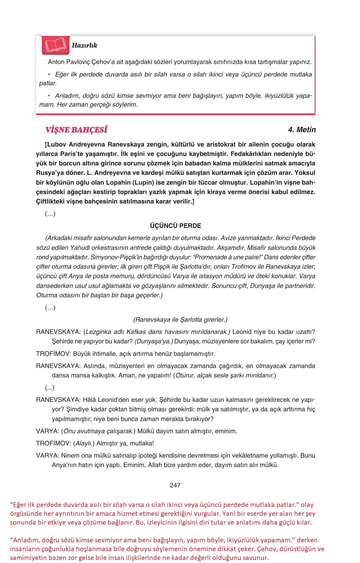 11. Sınıf Gizem Yayınları Türk Dili Ve Edebiyatı Ders Kitabı Sayfa 247 Cevapları