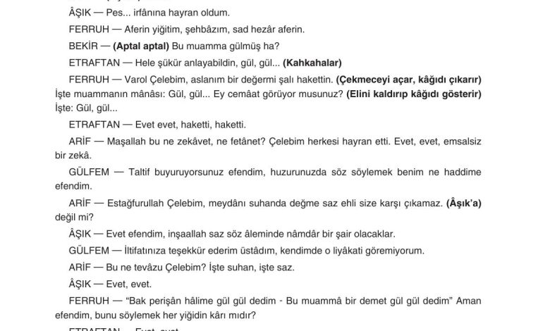 11. Sınıf Gizem Yayınları Türk Dili Ve Edebiyatı Ders Kitabı Sayfa 229 Cevapları