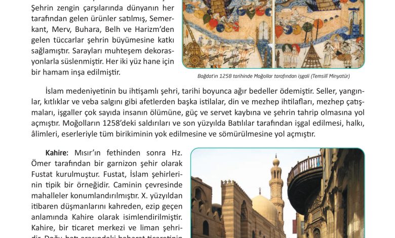 12. Sınıf Meb Yayınları İslam Kültür Ve Medeniyeti Ders Kitabı Sayfa 117 Cevapları