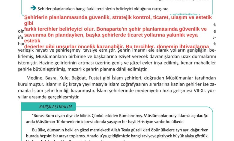 12. Sınıf Meb Yayınları İslam Kültür Ve Medeniyeti Ders Kitabı Sayfa 109 Cevapları