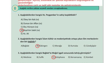 12. Sınıf Meb Yayınları İslam Kültür Ve Medeniyeti Ders Kitabı Sayfa 82 Cevapları