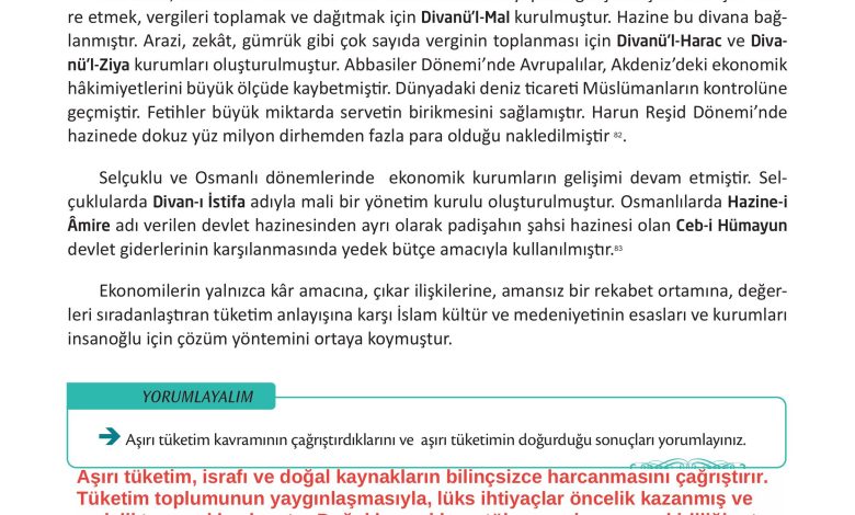 12. Sınıf Meb Yayınları İslam Kültür Ve Medeniyeti Ders Kitabı Sayfa 58 Cevapları