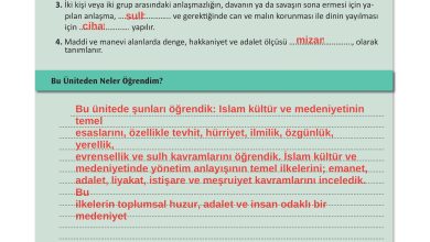 12. Sınıf Meb Yayınları İslam Kültür Ve Medeniyeti Ders Kitabı Sayfa 37 Cevapları