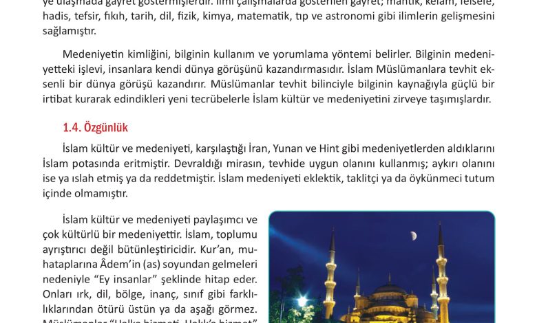 12. Sınıf Meb Yayınları İslam Kültür Ve Medeniyeti Ders Kitabı Sayfa 28 Cevapları