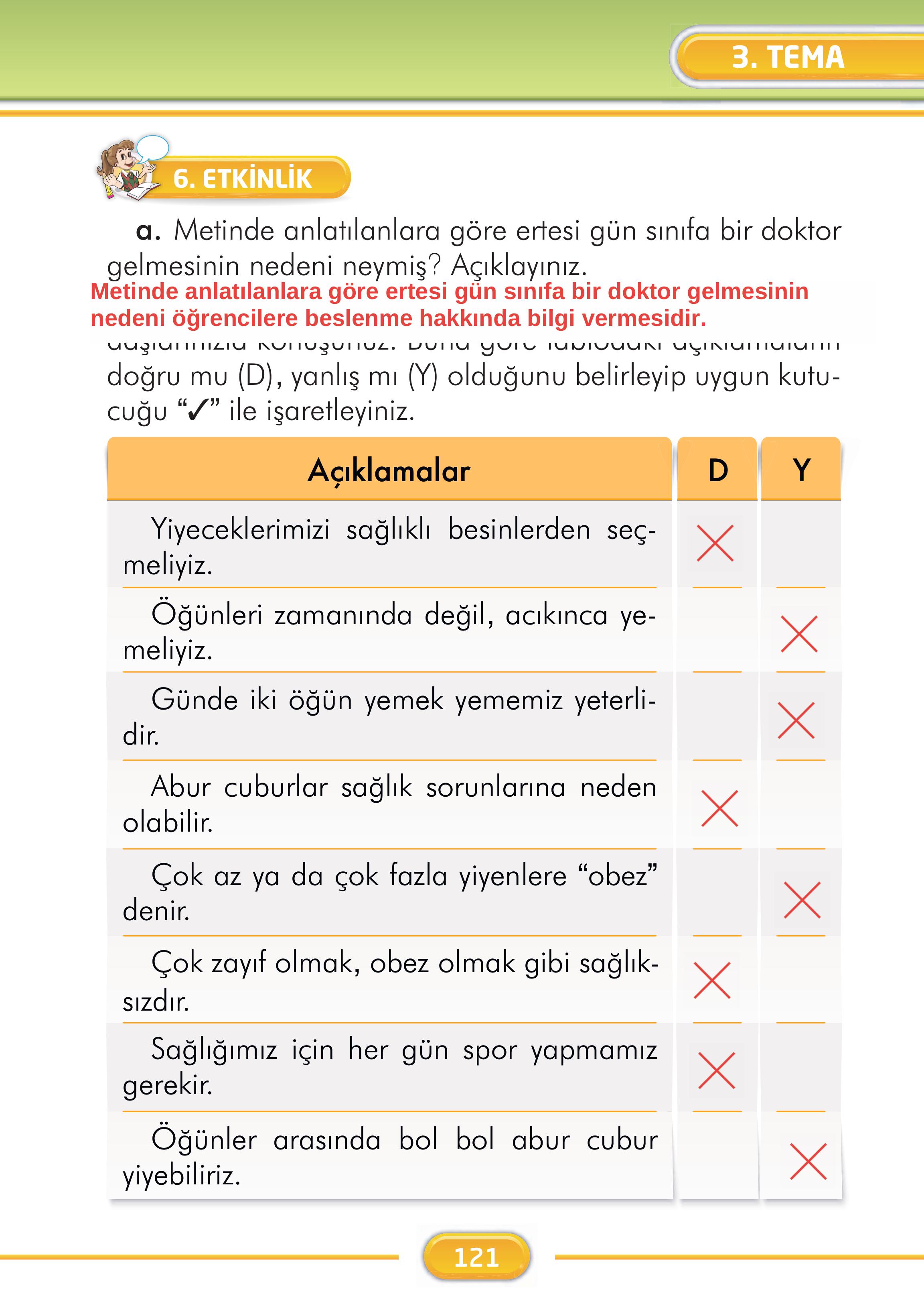 2. Sınıf İlke Yayınları Türkçe Ders Kitabı Sayfa 121 Cevapları