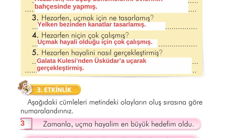 2. Sınıf İlke Yayınları Türkçe Ders Kitabı Sayfa 170 Cevapları