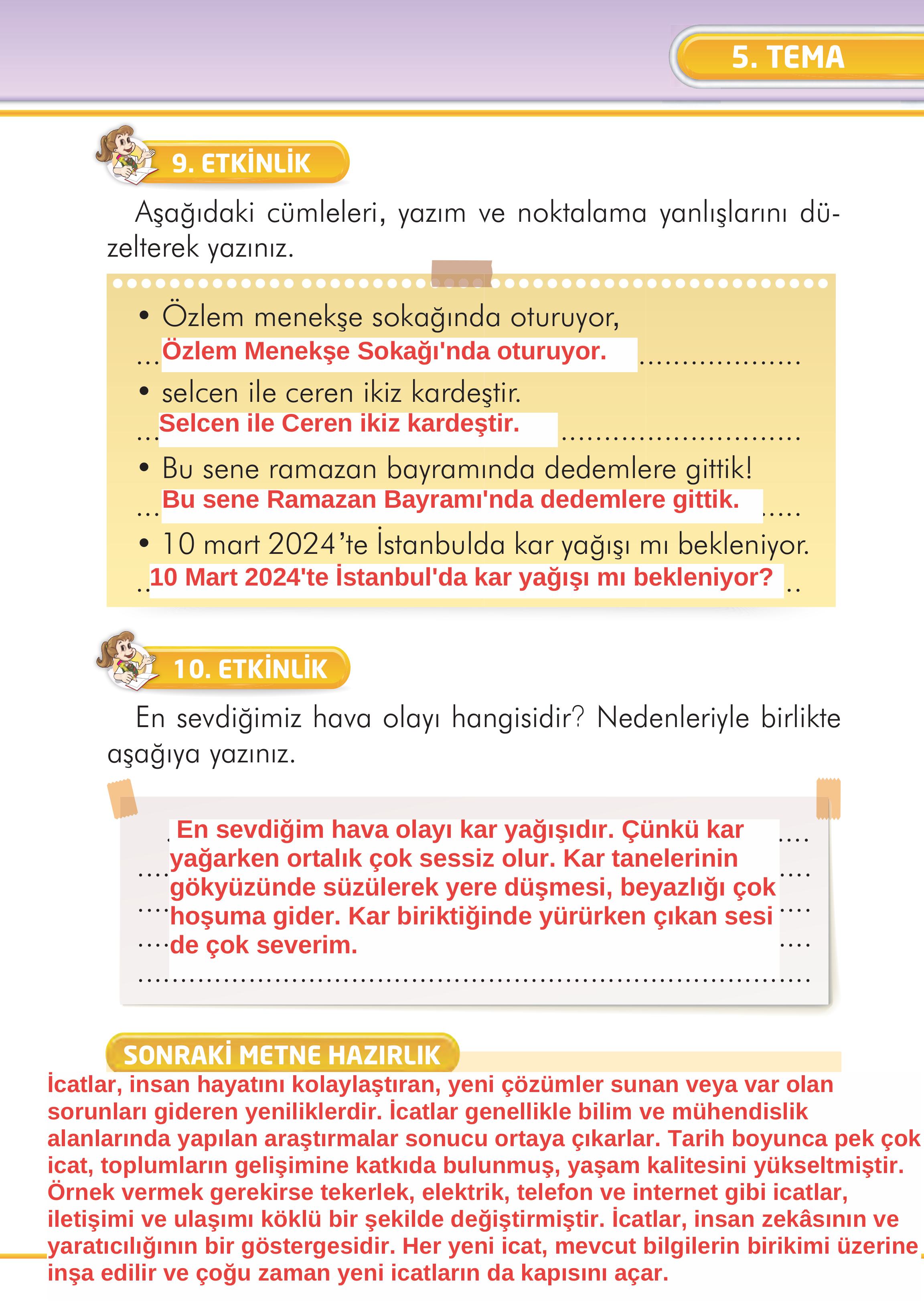 2. Sınıf İlke Yayınları Türkçe Ders Kitabı Sayfa 185 Cevapları