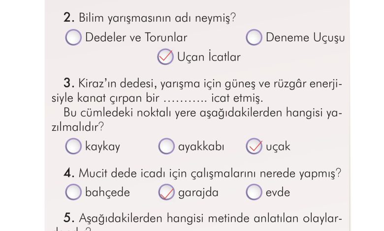 2. Sınıf İlke Yayınları Türkçe Ders Kitabı Sayfa 187 Cevapları