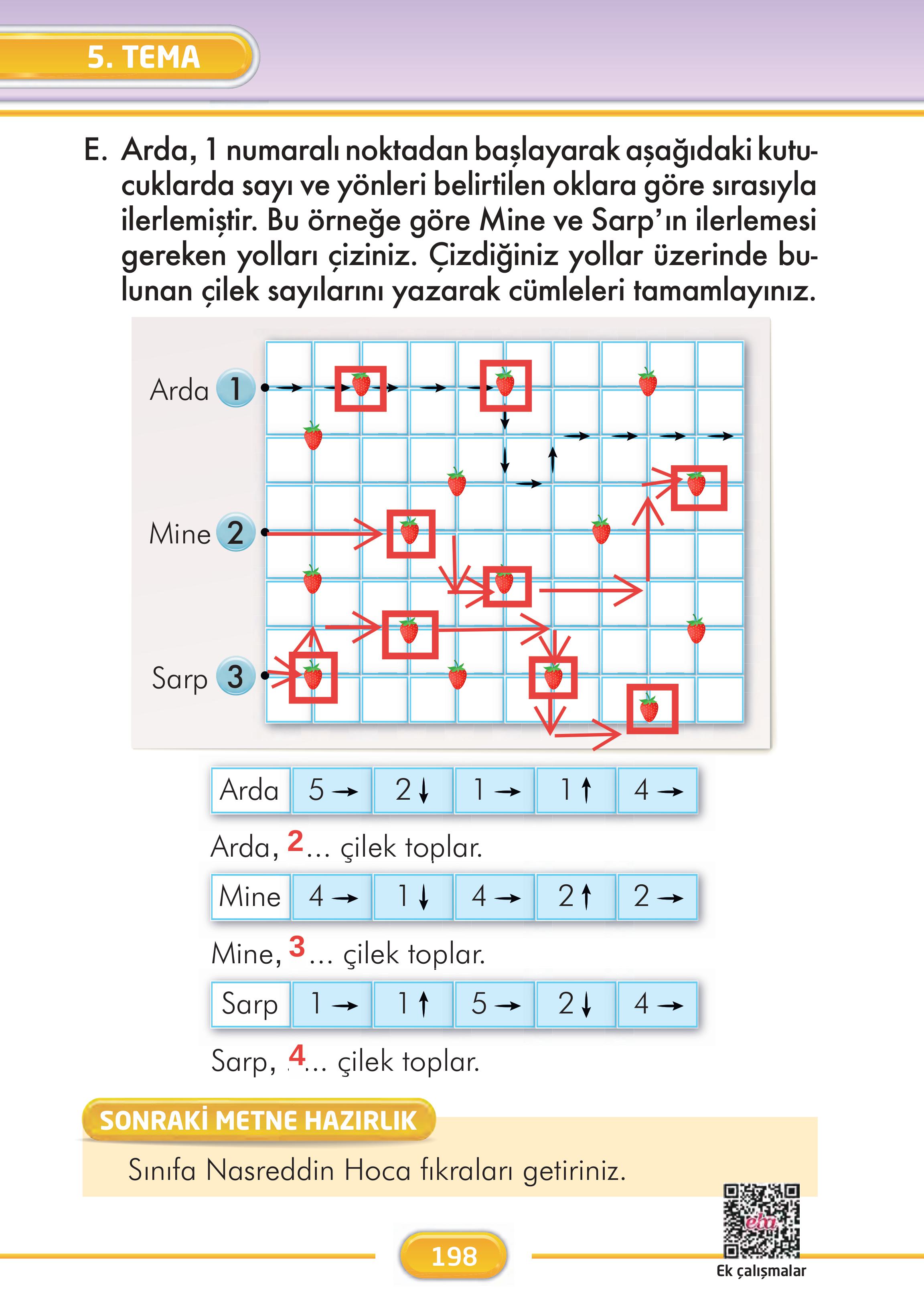 2. Sınıf İlke Yayınları Türkçe Ders Kitabı Sayfa 198 Cevapları