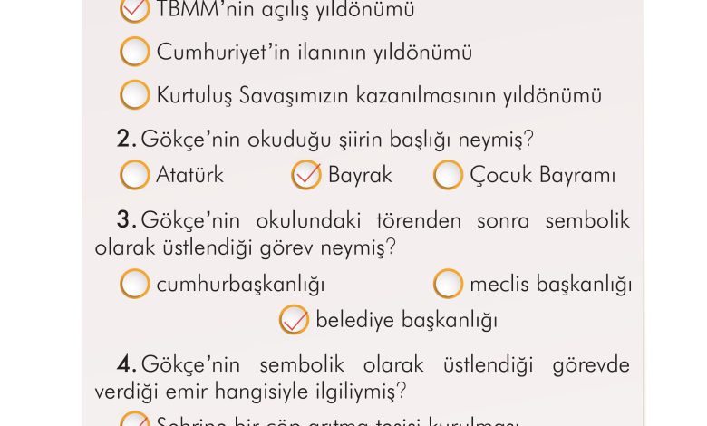 2. Sınıf İlke Yayınları Türkçe Ders Kitabı Sayfa 223 Cevapları