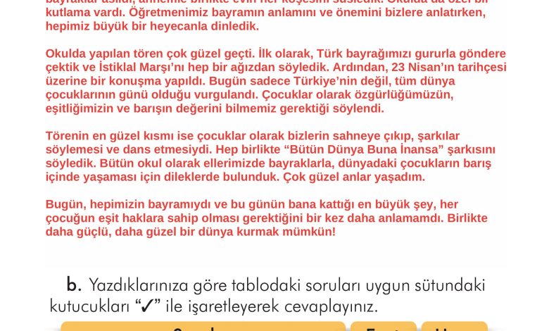 2. Sınıf İlke Yayınları Türkçe Ders Kitabı Sayfa 226 Cevapları