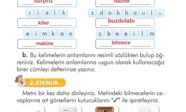 2. Sınıf İlke Yayınları Türkçe Ders Kitabı Sayfa 260 Cevapları