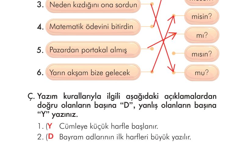 2. Sınıf İlke Yayınları Türkçe Ders Kitabı Sayfa 269 Cevapları