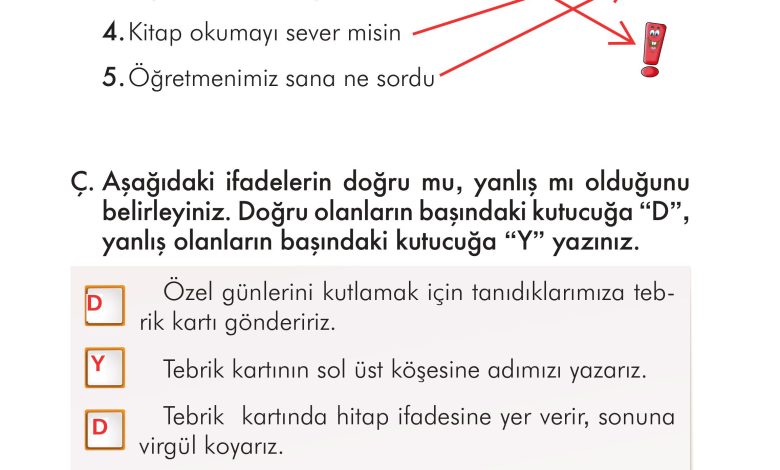 2. Sınıf İlke Yayınları Türkçe Ders Kitabı Sayfa 308 Cevapları