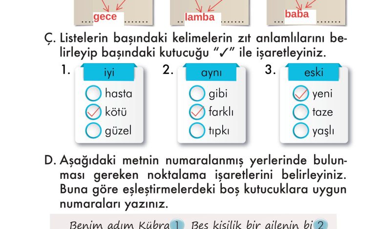 2. Sınıf İlke Yayınları Türkçe Ders Kitabı Sayfa 47 Cevapları