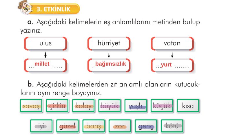 2. Sınıf İlke Yayınları Türkçe Ders Kitabı Sayfa 54 Cevapları