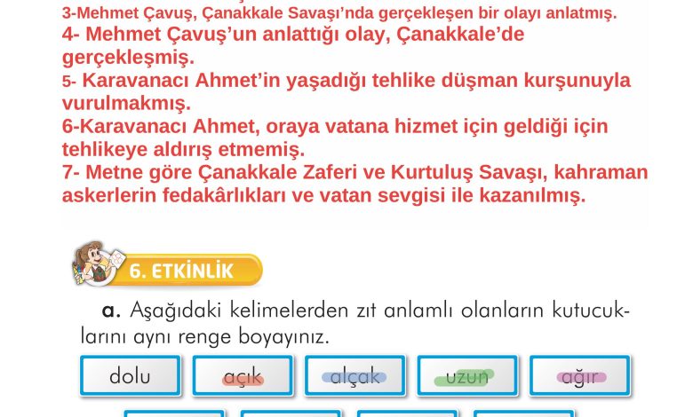 2. Sınıf İlke Yayınları Türkçe Ders Kitabı Sayfa 73 Cevapları