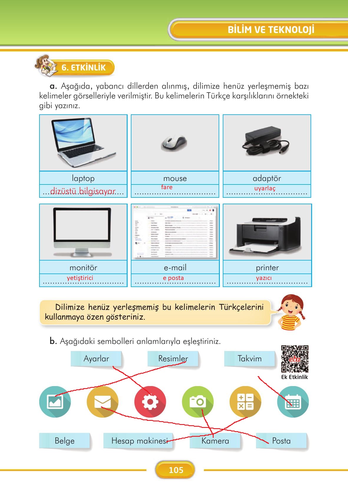 3. Sınıf İlke Yayınları Türkçe Ders Kitabı Sayfa 105 Cevapları