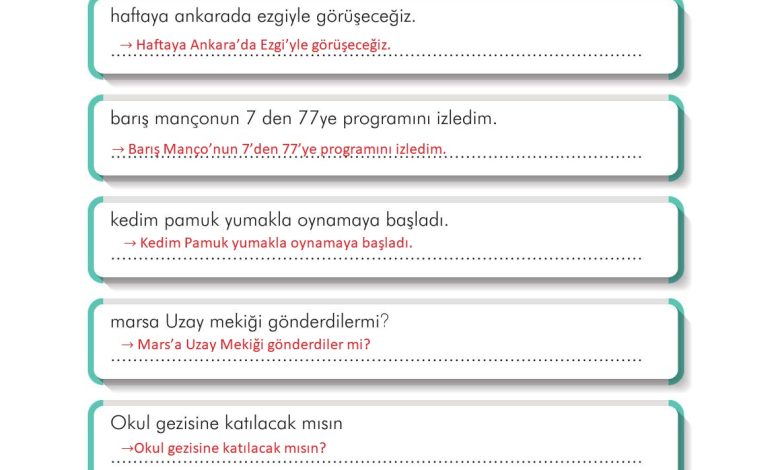 3. Sınıf İlke Yayınları Türkçe Ders Kitabı Sayfa 114 Cevapları