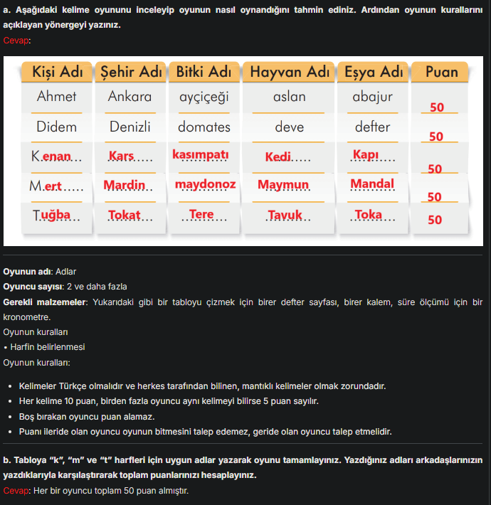 3. Sınıf İlke Yayınları Türkçe Ders Kitabı Sayfa 118 Cevapları