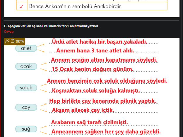 3. Sınıf İlke Yayınları Türkçe Ders Kitabı Sayfa 126 Cevapları