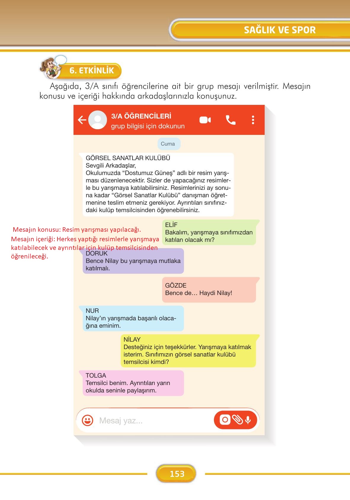 3. Sınıf İlke Yayınları Türkçe Ders Kitabı Sayfa 153 Cevapları