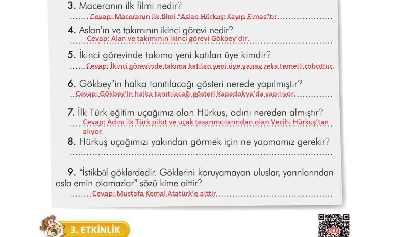 3. Sınıf İlke Yayınları Türkçe Ders Kitabı Sayfa 178 Cevapları