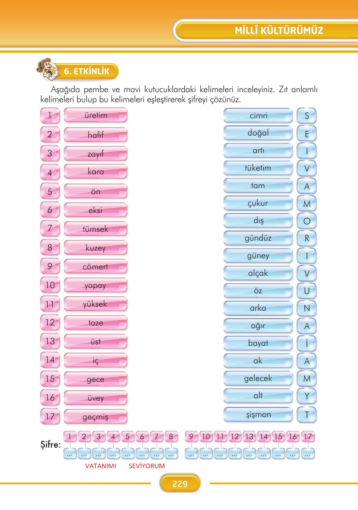 3. Sınıf İlke Yayınları Türkçe Ders Kitabı Sayfa 229 Cevapları