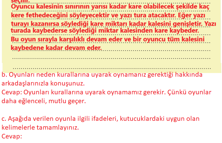 3. Sınıf İlke Yayınları Türkçe Ders Kitabı Sayfa 240 Cevapları