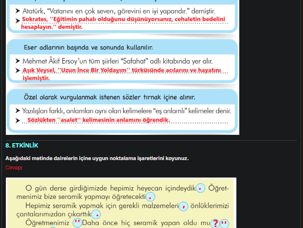 3. Sınıf İlke Yayınları Türkçe Ders Kitabı Sayfa 247 Cevapları