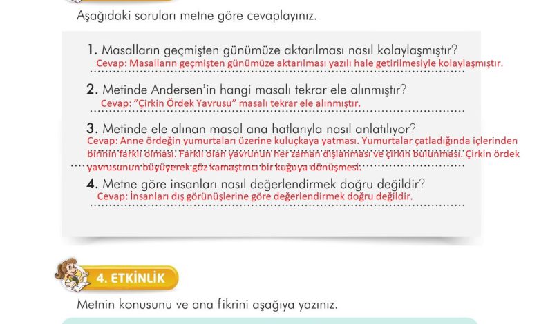 3. Sınıf İlke Yayınları Türkçe Ders Kitabı Sayfa 257 Cevapları